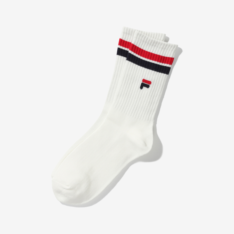 韓國FILA F Logo Long Socks (白色)